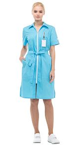 Халат женский "Фиеста" голубой